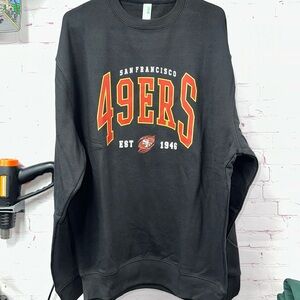Black 49ers Crewneck